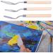 3Pcs Wooden Handle Palette Knife Set for Oil Painting and Art Scraping - Buy Online on GoSupps.com