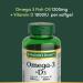 Nature's Bounty Omega-3 + D3 Fish Oil 1200mg / Vitamin D3 1000IU 90 softgels - Buy Online on GoSupps.com
