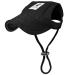 Pawaboo Dog Baseball Cap Adjustable Sun Protection Hat Dog Cap with Ear Holes for Puppy Pet S Black S Black