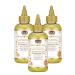 African Pride Moisture Miracle 5 Essential Oils (3 Pack) - Contains Castor, Grapeseed, Argan, Coconut & Olive Oil, Seals in Moisture & Adds Shine to Hair, Vitamin E, 4 oz 4 Fl Oz (Pack of 3)