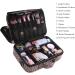 VASKER Large Makeup Train Bag - Professional 3 Layer Travel Case Organizer - Leopard Print Waterproof Cosmetic Toiletry Bag with Shoulder Strap - Ideal Gift for Women - Buy Online on GoSupps.com