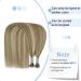 Youngsee Nanoring Hair Extensions - Real Hair 50cm Light Brown & Platinum Blonde Highlights 1g/s Nano Ring Extensions 50g Total - Buy Online on GoSupps.com