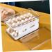 jojofuny Egg Storage Case 1pc Refrigerator Dispenser Food Holding Convenient Kitchen White Multipurpose Practical Use Holder White 30.3X16CM - Buy Online on GoSupps.com