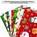 Kids Christmas Wrapping Paper Sheets-Children Christmas Gift Wrapping Paper Christmas Gift Wrap Set with Sticker Ribbon-Fun XMAS Gift Wrap Christmas Rapping Paper with Red Green Deer Tree Santa Design-XMAS Wrapping Paper for Present Wrapping Paper-Christm - Buy Online on GoSupps.com