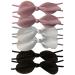UaiUya 6pcs Bow Hair Tie Hair Ties Elastic Hair Ties Bands Ponytail Holder for Women and Girls Accessories  Pink+Grey+Black
