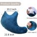 Lianjindun Shoulder Surgery Pillow - Rotator Cuff & Arm Support for Pain Relief - Side Sleeper Pillow for Adults Post-Surgery (Blue) - Buy Online on GoSupps.com