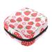 Guantierendiy Strawberry Flower Pattern Sanitary Napkin Storage Bag Portable Period Kit Bag Pad Pouches for Period Menstrual Cup Bag with Zipper Sanitary Pad Pouch for Women Teen Girls Ladies Color 7