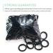 CYWLIFE 8.5mm Hair Ties 100 PCS Black - Large Seamless Ponytail Holders for Thick Curly Hair - No Crease, No Damage - Soft Elastic Bands for Women, Girls, Kids, Men - Buy Online on GoSupps.com