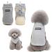 Tineer pet doggy winter lamb Kashmir coat warm outdoor fleece dog fleece feed sweater jacket vest for small medium -sized dogs (s gray) S gray