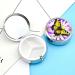 Travel Pill Box - 3 Compartment Portable Pill Organizer with Spring Butterfly & Flower Print - Small Round Medicine Case for Purse & Pocket - Buy Online on GoSupps.com