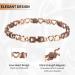 BioMag Heart-Shaped Magnetic Bracelet for Women - Titanium Steel, Strong Magnets, Rose Gold - Buy Online on GoSupps.com
