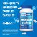 Magnesium Glycinate 4-in-1 Complex 976mg of Magnesium Glycinate Citrate Malate L-Threonate & Vitamin B6 Supplement for Health | Third Party Tested - 90 Capsules - Buy Online on GoSupps.com