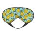 Lemon Print Sleep Eye Mask Blindfold with Elastic Strap Headband Soft Eye Cover Eyeshade for Night Sleeping Travel