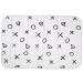 Kushies Deluxe Change Pad Flannel, XO Black & White (P210-639)