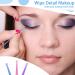 Microbrush Vactop 300 PCS - Disposable Micro Applicator Brushes for Eyelash Extensions & Makeup - Purple Blue Pink - Buy Online on GoSupps.com