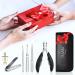 DUAIU 6Pcs Nail Clippers Set for Thick and Ingrown Nails - Stainless Steel Toenail Scissors with Nail File and Trimmer - Buy Online on GoSupps.com