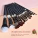 LORYP Glitter Crystal Makeup Brushes Set - 13pcs Bling Rhinestone Matte Black Set for Lady - Buy Online on GoSupps.com