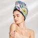 Hair Towel Wrap for Quick Drying | Cactus Hair Drying Towel Turban with Button | Soft & Absorbent Head Towel - Buy Online on GoSupps.com