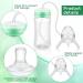 Nuanchu 10 oz Self Feeding Baby Bottle w/ Long Tube Straw | Leak-Proof Baby Feeder Bottle for Imitation Milk Weaning | Mint Green - Buy Online on GoSupps.com