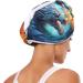 Super Absorbent Blue Red Fire Dragons Hair Towel 2 Pack | Quick Dry Hair Turbans for Women & Girls - Buy Online on GoSupps.com