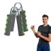 Schildkr t Hand muscle trainer in the 2 Set finger and hand trainer with foam handles for strength and climbing training to strengthen wrist and grip approx. 12-15kg resistance anthracite green 960116 single