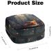 Buy Menstrual Pad Bag with Zipper - Stylish Fox in the Forest Design for Women & Girls | Durable Tampon Collection Bag - Buy Online on GoSupps.com
