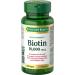 Nature's Bounty Biotin Supplement Promotes Hair Growth and Strong Hair 10000mcg 45 Softgels