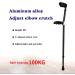 Adjustable Aluminum Crutches Metal Metal Soft Handle Black Metallic with Closed Cuff Forearm Crutches Independence - Buy Online on GoSupps.com