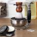 Universal Stainless Shaving Set with Razor and Brush Stand Holder - Adjustable Design for Most Razors and Brushes - Buy Online on GoSupps.com