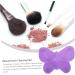 Mikinona 1pc Silicone Scrub Pad Cleaning Tools Hair Brush Cleaning Tool Beauty Tool Cleaning Mat Makeup Brush Scrubber Makeup Tools Portable Brush Make up Silica Gel Cleaner Purple Cosmetic 23X17cm Purple - Buy Online on GoSupps.com