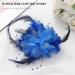 Edary Flower Feather Hair Clips Rose veil Fascinator Hairpin Corsage Barrettes and Pins Rose Hair Accessories Clip Elastic Wedding for Women and Girls - Buy Online on GoSupps.com