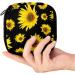 GIAPB Period Bag - Yellow Flower Sanitary Napkin Storage & Makeup Pouch (Black Background) - Buy Online on GoSupps.com