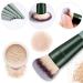 HEYMKGO 15Pcs Makeup Brush Set - Premium Synthetic Bristles for Liquid & Powder Makeup Application - Green - Buy Online on GoSupps.com
