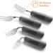 Special Supplies Adaptive Utensils (4-Piece Set) - Weighted Non-Slip Handles for Hand Tremors, Arthritis, Elderly use - Stainless Steel Knife, Fork, Spoons - Gray - Buy Online on GoSupps.com