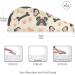 Dog Bones Footprint Hair Towel 2 Pack - Super Absorbent Quick Dry Hair Turbans for Women & Girls - Buy Online on GoSupps.com