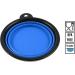 PhoneNatic Foldable Silicone Dog Bowl - Travel Bowl for Dogs & Cats 350ml Blue with Carabiner | Small (S) - Buy Online on GoSupps.com