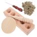 Beavorty 1 Set Aita Form Massage devices Heat Moxibustion delivers wormwood-stick-shape wood moxa-shape Moxa geg shape for the household healthy bowling maker beech large moxibuspation pillar