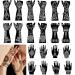 20 Sheets Large Henna Tattoo Stencils for Girls Woman Body Paint Indian Arabian Temporary Tattoo Arm Hand Templates Tattoo Stickers Kit