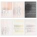 6 Sheet Gold French Fashion Line Nail Art Stickers Decals - Self-Adhesive 3D Nail Decals for Luxury Nail Design and Supply - Buy Online on GoSupps.com