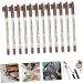 Mikinona 12pcs Eyebrow Pencil with Brush Eyebrow Pen Easy Coloring Brow Pencil Cosmetic Pencils Wood - Buy Online on GoSupps.com