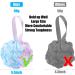 MIDELONG Bath Sponge Shower Loofahs Pack of 2 - Exfoliating Mesh Poufs for Body Scrubbing - Colorful 60g Soft Loofahs for Women and Men - Buy Online on GoSupps.com