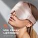LitBear Weighted Silk Sleep Mask - Mulberry Silk Eye Mask with Adjustable Strap for Women & Men - Pressure Relief & Light Blocking - Perfect for Deep Sleep - Pink - Buy Online on GoSupps.com