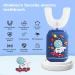Kids Electric Toothbrush - 5 Modes U-Shaped 360 Ultrasonic Automatic Toothbrush Navy Blue | IPX7 Waterproof | Wireless Charging & 3 Brush Heads | Ages 7-12 - Buy Online on GoSupps.com