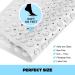 YINENN 21x21 Square Shower Mat - Non Slip, Washable, White - With Suction Cups and Drain Holes - Buy Online on GoSupps.com