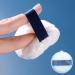 Large Fluffy Powder Puff Pure Cotton Face Makeup Puff for Loose Powder Honey Cushion Puff with Transparent Box White