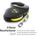 Flexi Giant M 8m Dog Leash - Ideal for Dogs up to 25kg - Black/Neon Yellow - International Shipping Available - Buy Online on GoSupps.com