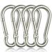 Rtudan 4 Inch Spring Snap Hook Carabiner - 304 Stainless Steel Snap Hook Heavy Duty Carabiner Clip 4Packs