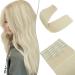 Sego 12 Tressen Extensions such as real hair hair extensions clip in hair extensions hair parts cheap for full head 55 cm 180g blonde blond 55 cm bleached blonde