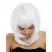 WIG ME UP 3003-1001 | White Shoulder Length Straight Layered Wig for Ladies - Medium Length Sliced Tips - International Shipping Available - Buy Online on GoSupps.com