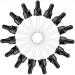 YGDZ Droppers for Essential Oils 15 Pack 15ml (1/2 Ounce) Glass Eye Dropper Tops - Fit for DoTerra Young Living 15ml Essential Oil Bottles